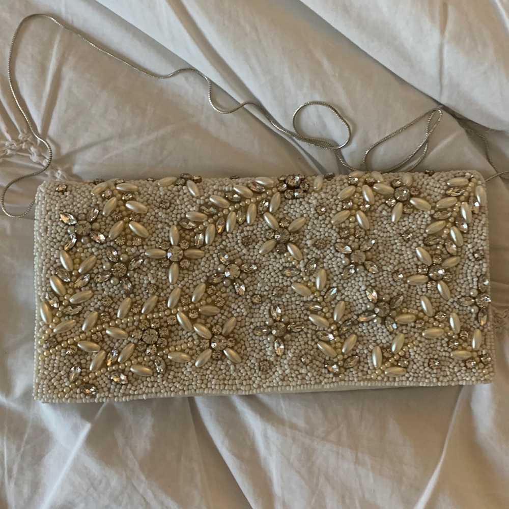 st xavier brand new beaded clutch